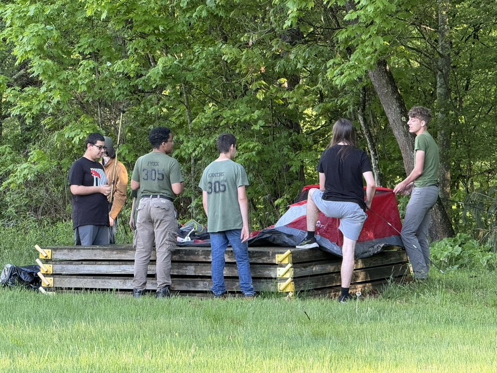 Scouts working together